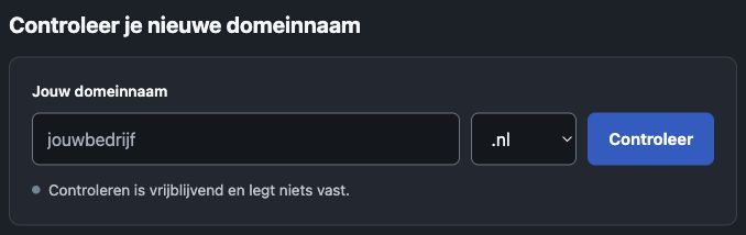 Een zoekformulier met invoerveld, keuzemenu en controleknop